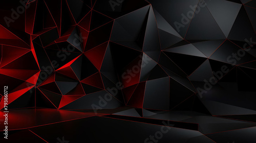 Vibrant and dynamic Black Friday backdrop, featuring abstract red patterns over a stark black background, tailored for stylish editorial content