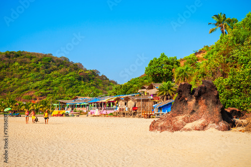 Beauty sand beach in Arambol, Goa