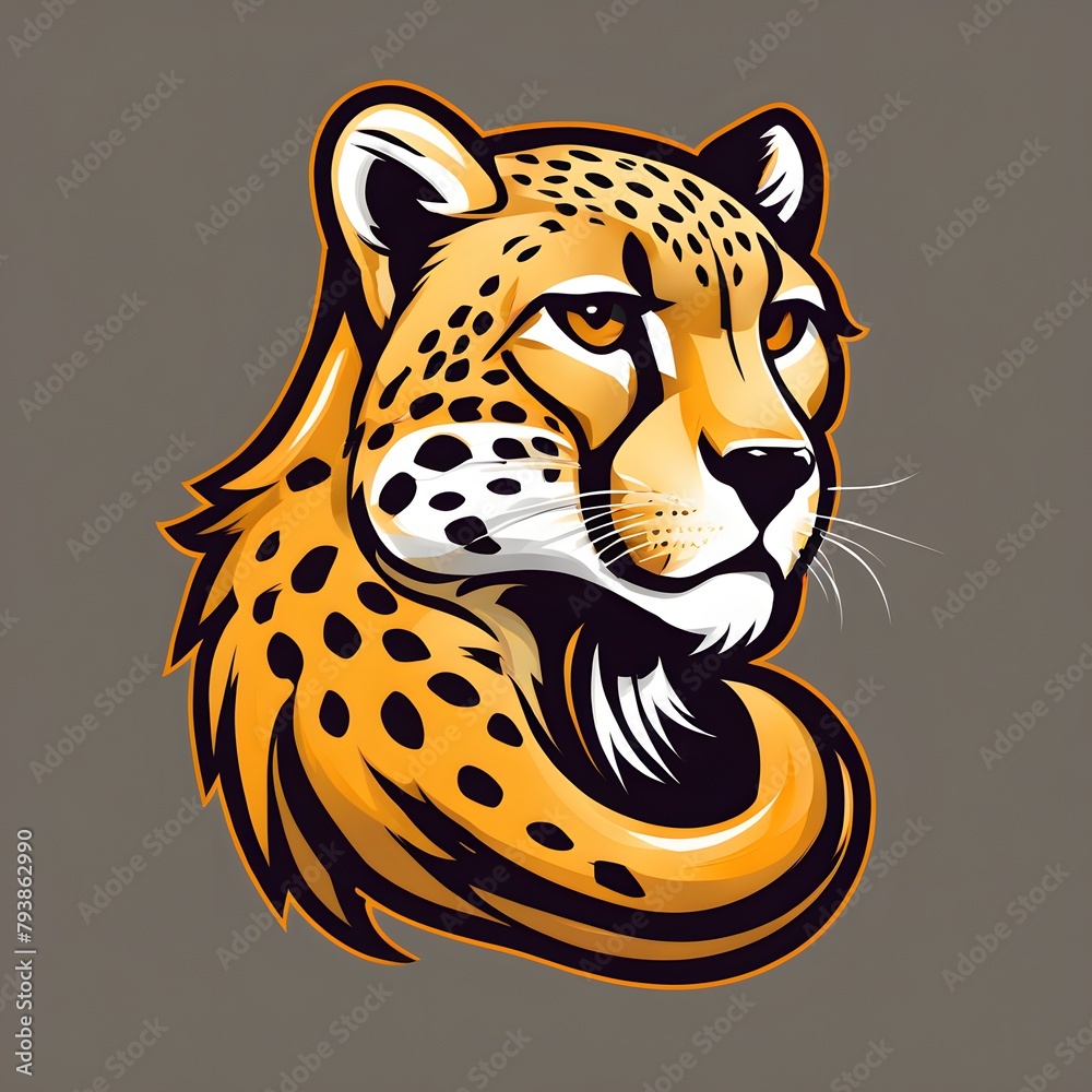 Cheetah Mascot Logo, Cheetah Esports logo, Tiger Logo Design, Leopard ...