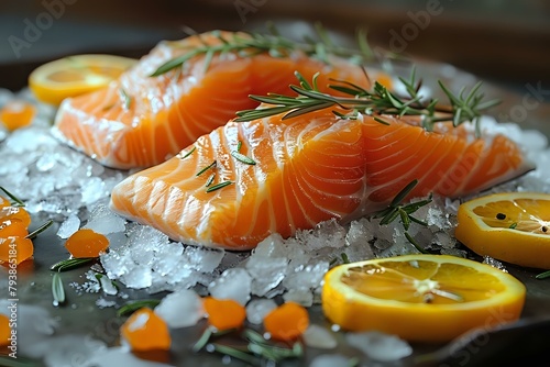 Exquisite Salmon and Lemon Arrangement