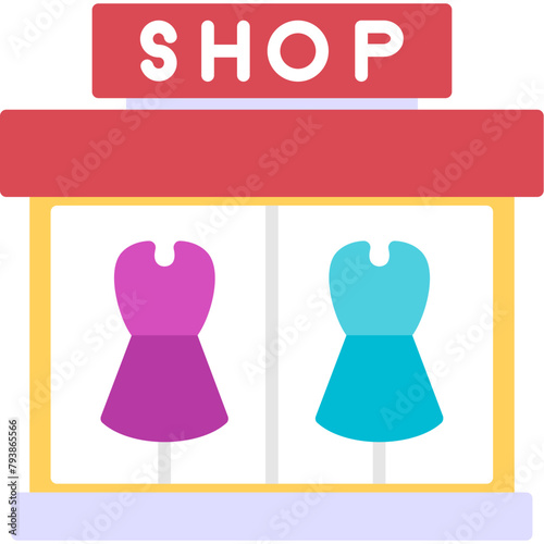 Window Display Dresses Icon