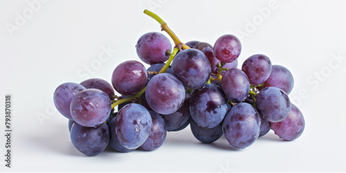 Bunch of grapes on white table © reddish