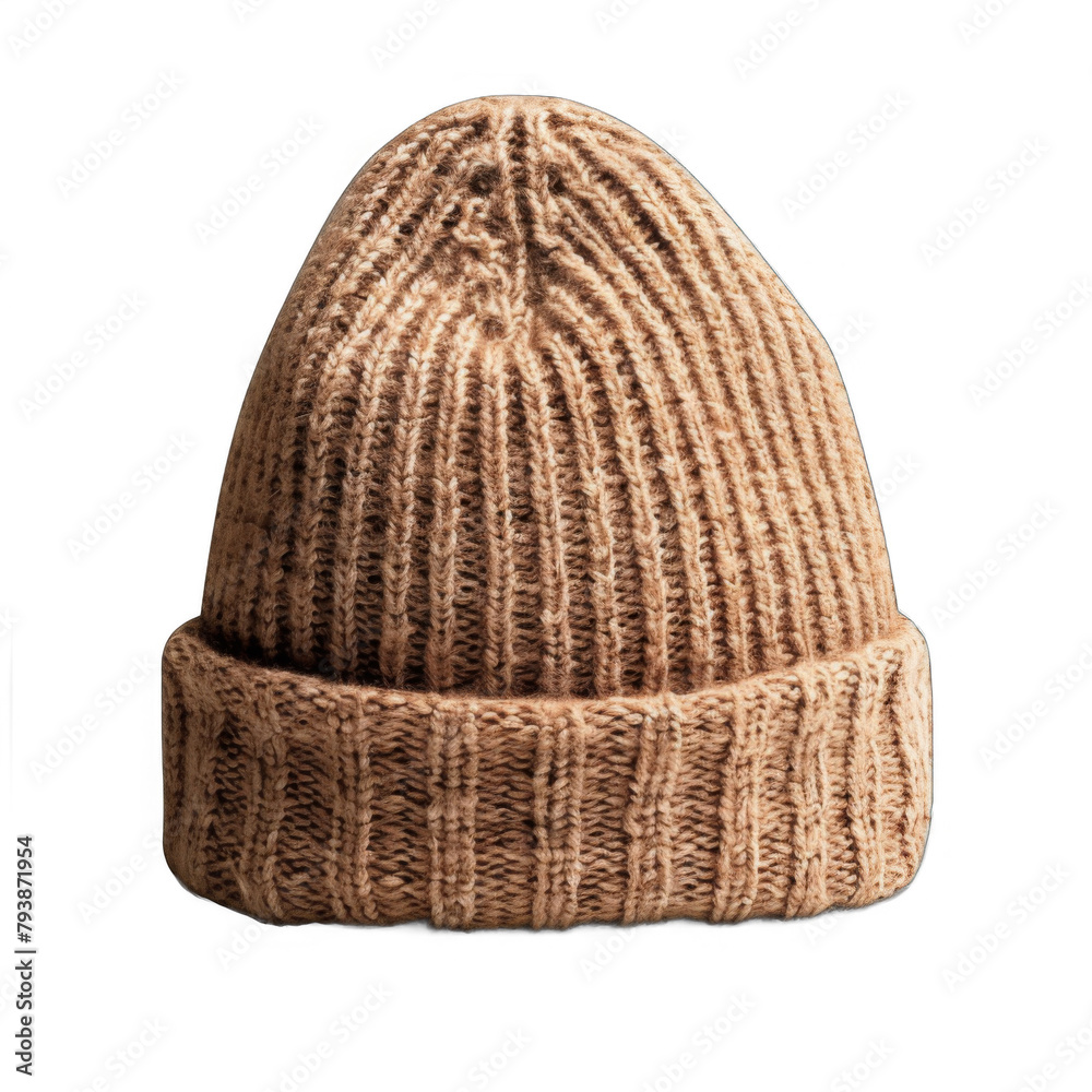 Fototapeta premium Knit beanie isolated on transparent background