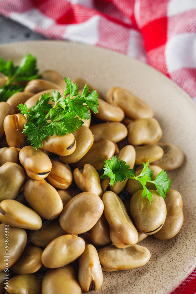 delicious Turkish snack boiled broad beans fava delicious Turkish snack boiled broad beans fava