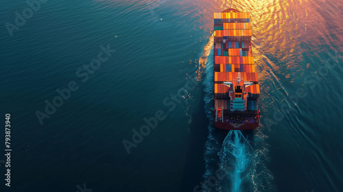 Global business of Container Cargo freight ship for Bu