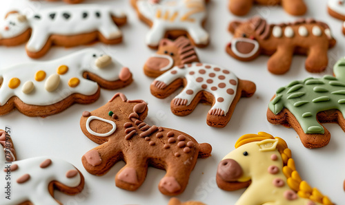 Delicious Gingerbread Cookies with Sweet Icing for Children's Holiday Fun
