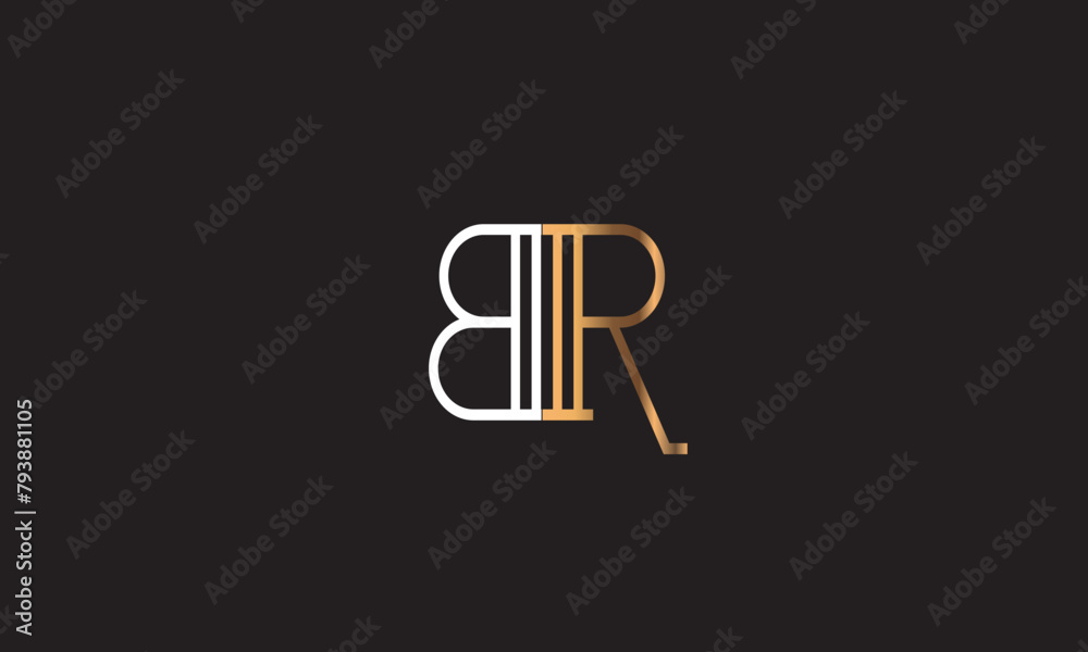 BR, RB, R, B Abstract Letters Logo Monogram BR, RB, R, B Abstract Letters Logo Monogram