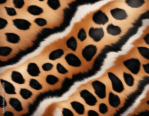 A close-up texture the fur pattern of a tiger  with black and golden stripes prominent against each other creating a vivid contrast.