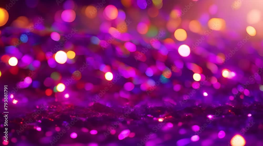 Enchanting Celebration Abstract Backdrop with Luminous Multicolor Particles Suspended in Fluid Medium