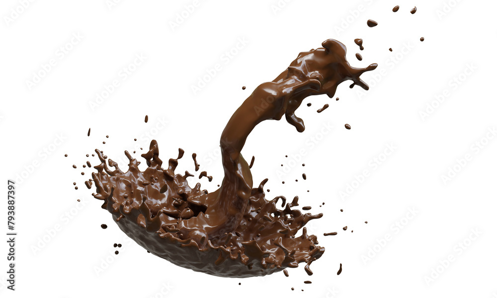 Fototapeta premium splash of chocolate
