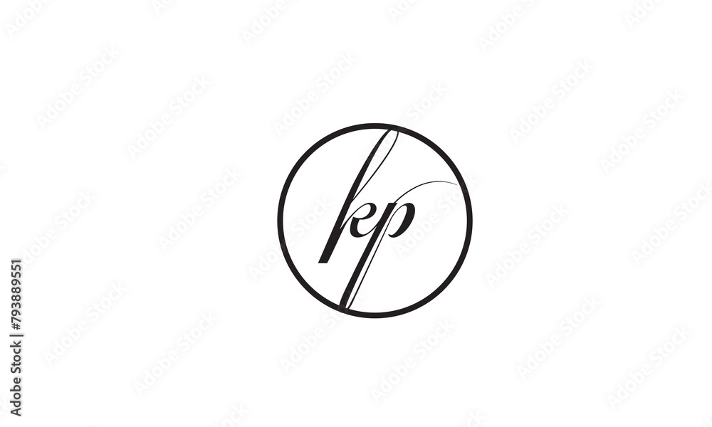 KP, PK , K ,P , Abstract Letters Logo Monogram KP, PK , K ,P , Abstract Letters Logo Monogram
