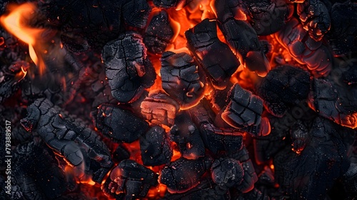 Glowing Embers in Dusky Lig...