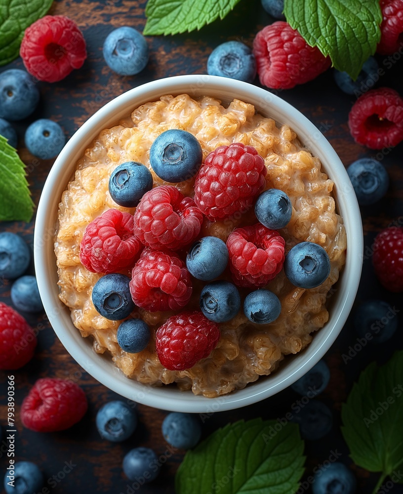 muesli with berries muesli with berries