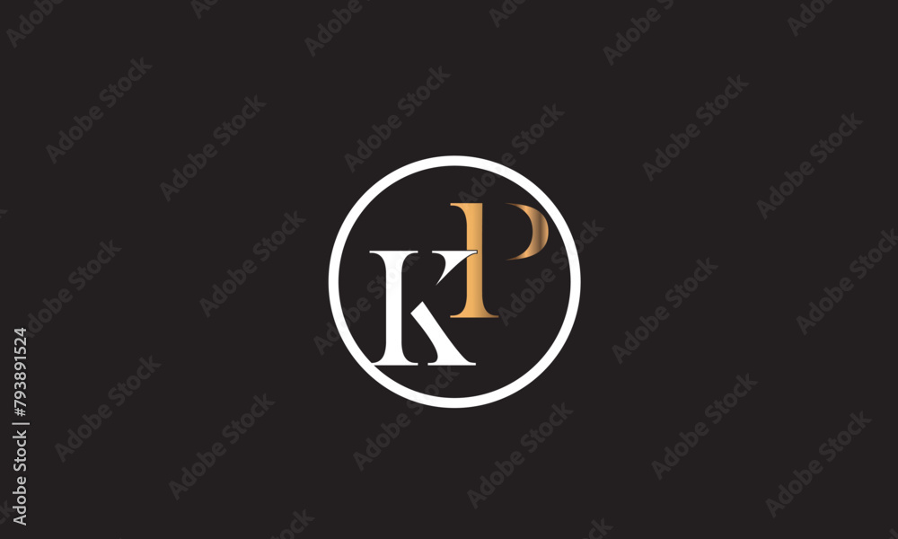 KP, PK , K ,P , Abstract Letters Logo Monogram KP, PK , K ,P , Abstract Letters Logo Monogram