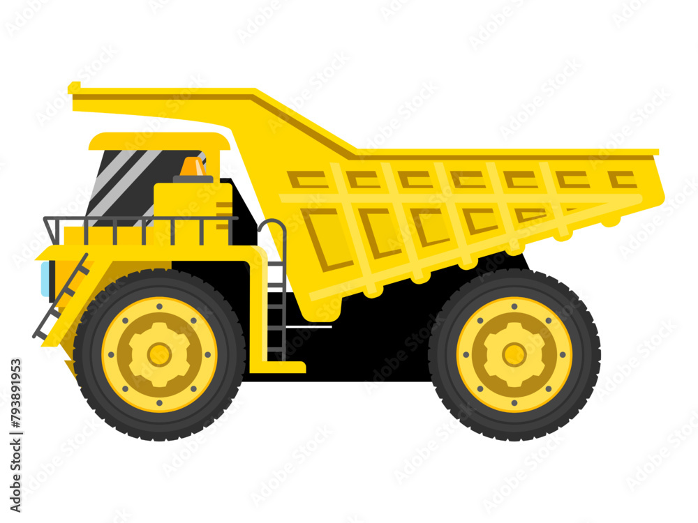 coal truck, coal industry, quarry, large sizes dump trucks