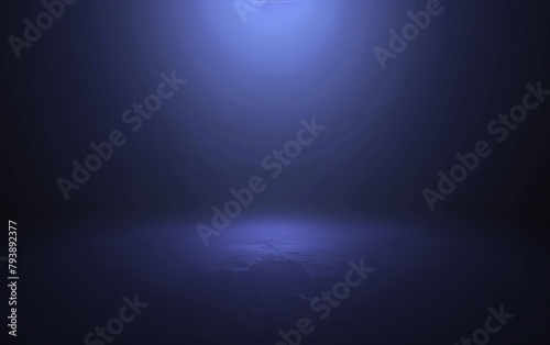 Dark Blue Gradient Background with Blurred Edges, Minimalistic and Simple Design, High Resolution