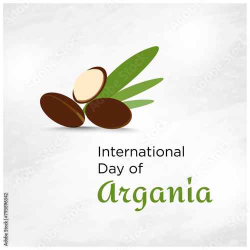 International Day of Argania May 10th Vector Design Template