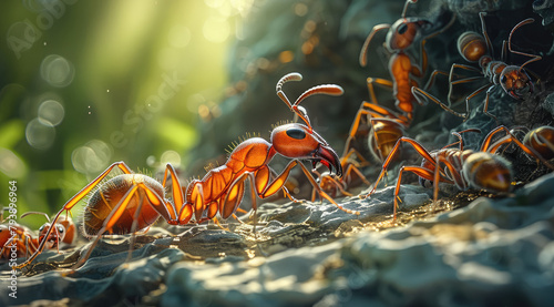 Ant kingdom. Generative AI.