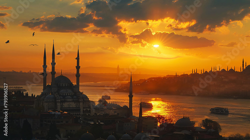 Istanbul Turkey. Suleymaniye Mosque  photo
