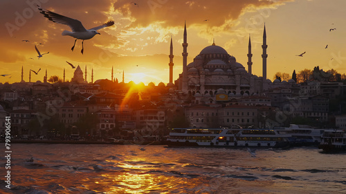 Istanbul Turkey. Suleymaniye Mosque 