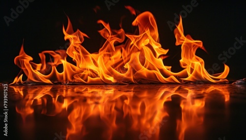 Wallpaper Mural Fire embers particles over black background. Fire sparks background. Abstract dark glitter fire particles lights. bonfire in motion blur Torontodigital.ca