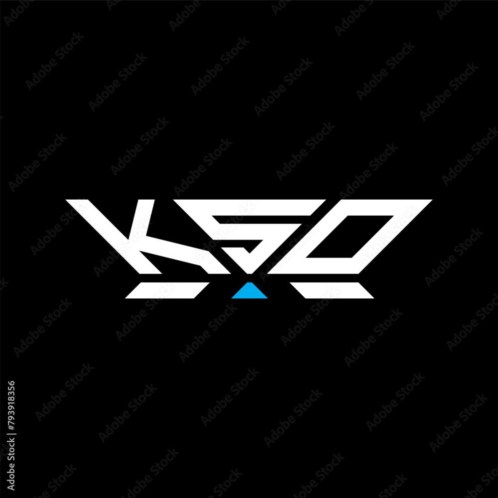 KSO letter logo vector design, KSO simple and modern logo. KSO luxurious alphabet design