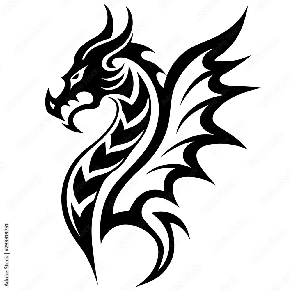 Tribal tattoo vector illustration (20)