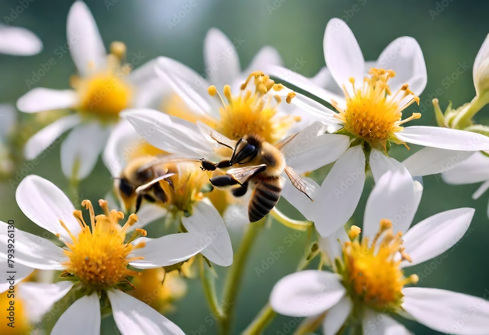 Obraz premium bee on a flower