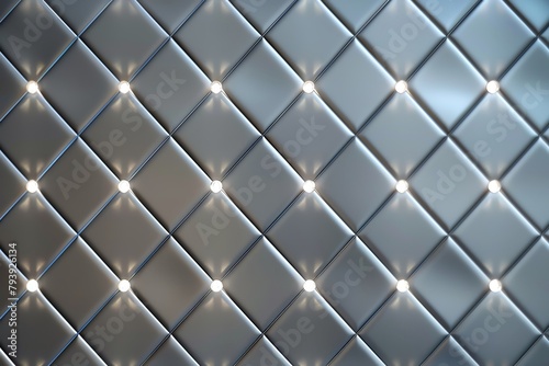 A silver background with diamondshaped grid lines, each featuring glowing dots along the edges of their diamonds The overall effect is one that resembles an illuminated mosaic or modern wallpaper desi photo
