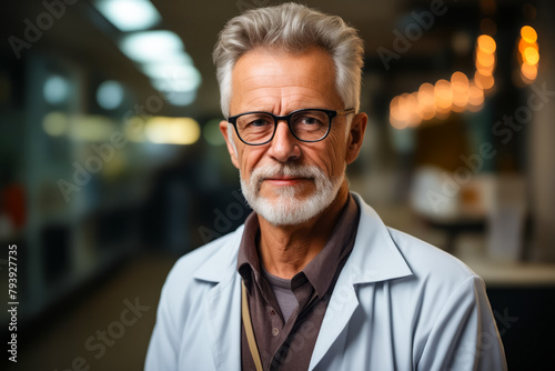 Man with beard and glasses is posing for picture.