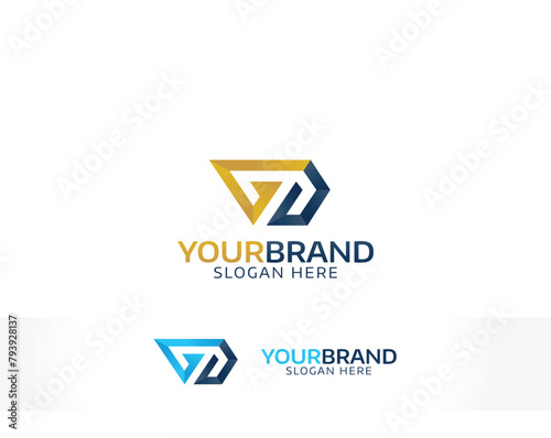 creative letter G D logo concept consulting business brand mark design (ID: 793928137)