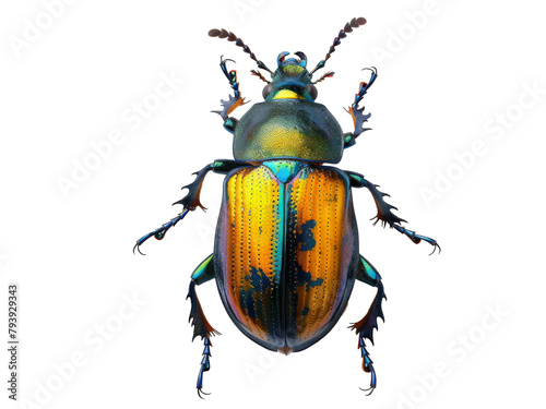 beetle isolated on white background © marimalina