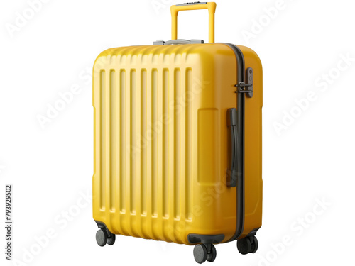 Wallpaper Mural travel yellow suitcase isolated on a transparent background. PNG	
 Torontodigital.ca