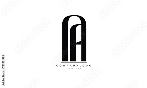 Alphabet letters Initials Monogram logo AA AF AA AF INITIAL AA AF letter