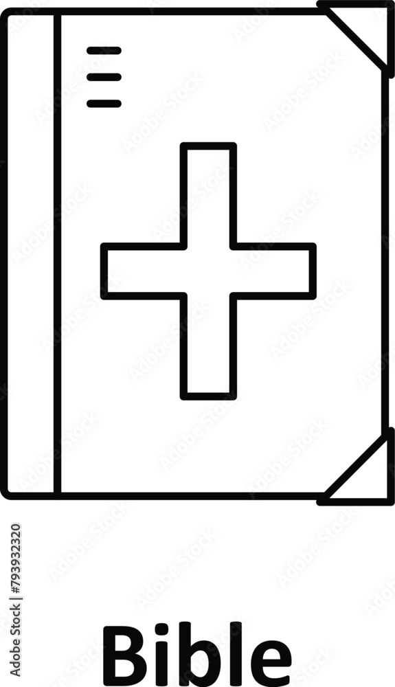 Bible Vector Icon which can easily modify or edit Bible Vector Icon which can easily modify or edit