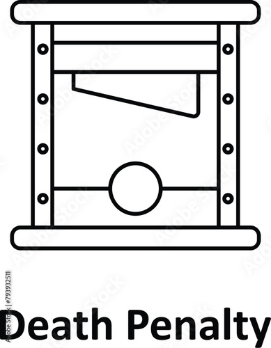 Death penalty Vector Icon which can easily modify or edit