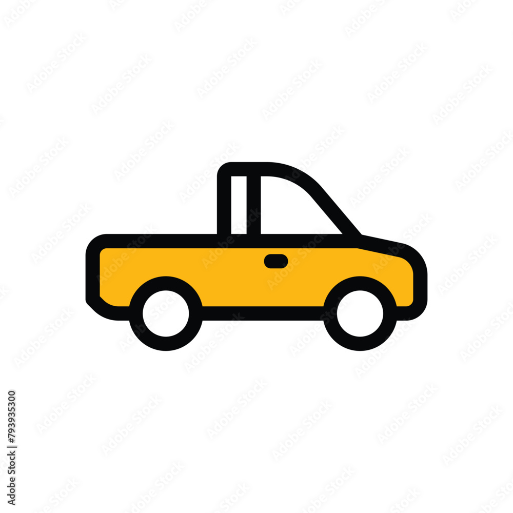 Pickup Car vector icon Pickup Car vector icon