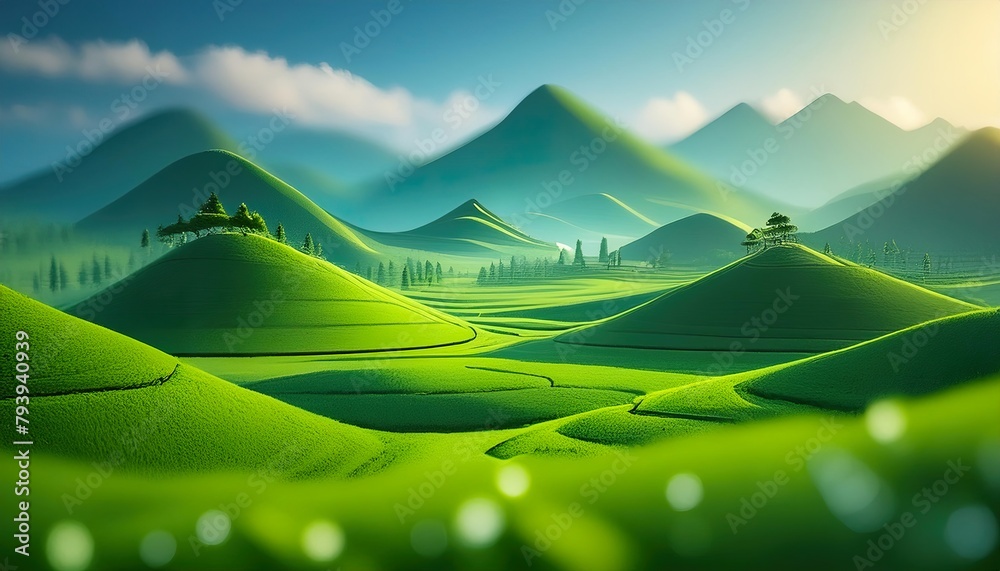 Obraz premium Green landscape