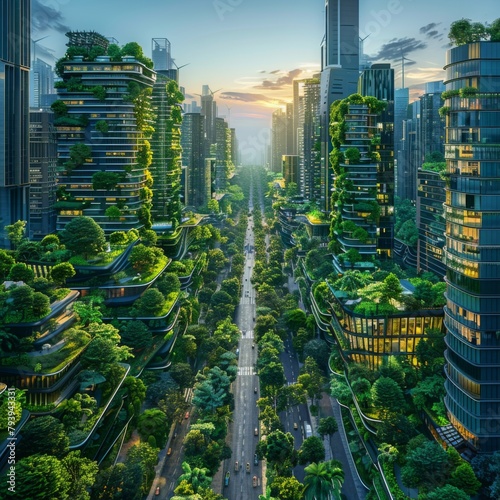 Sustainable cities of the future #793943331