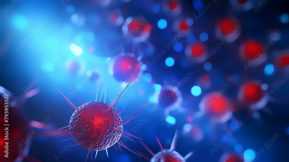 cancer cell or tumor illustration in high detail as a medical science background cancer cell or tumor illustration in high detail as a medical science background