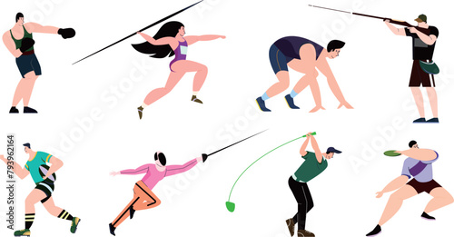 Athletic Grace: A Collage of Various Sports Activities