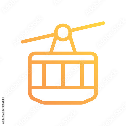 Cable Car vector icon