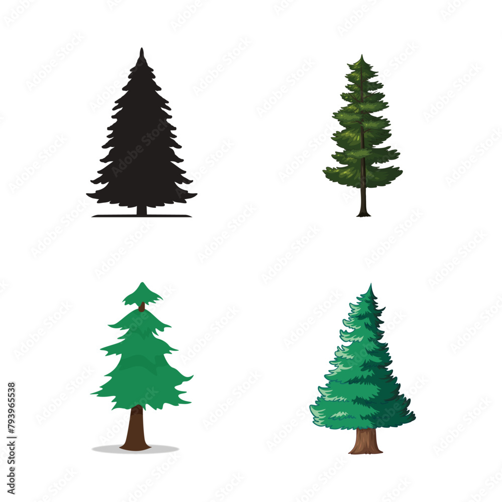 collection of pine tree illustrations flat pine trees 3d pine trees pine tree silhouettes collection of pine tree illustrations flat pine trees 3d pine trees pine tree silhouettes