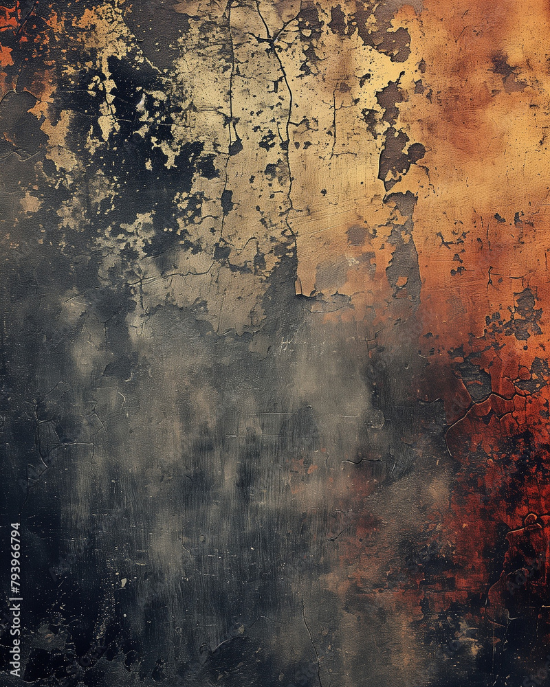 grunge texture orange, gray and earthy palette
