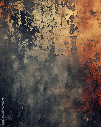 grunge texture orange, gray and earthy palette
