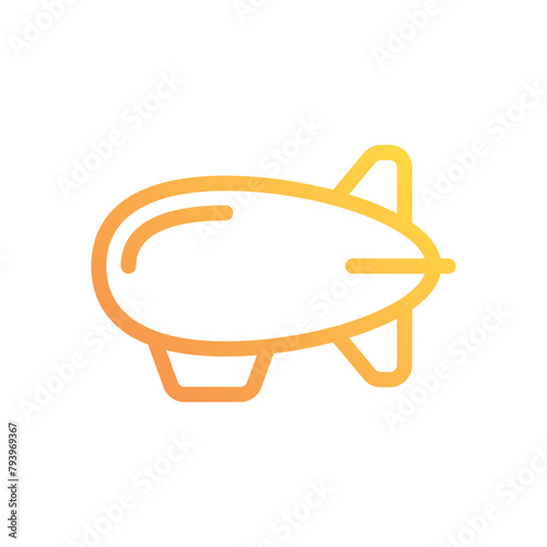 Airship vector icon