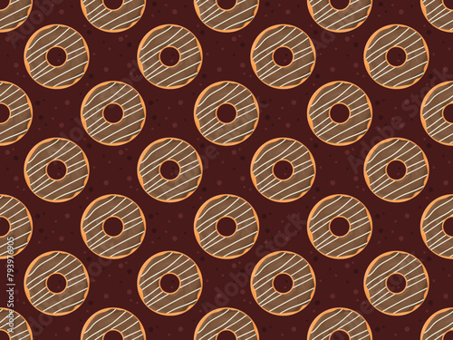donut glaze cartoon vector pastry icon bakery menu illustration sugar baked dessert food summer eat