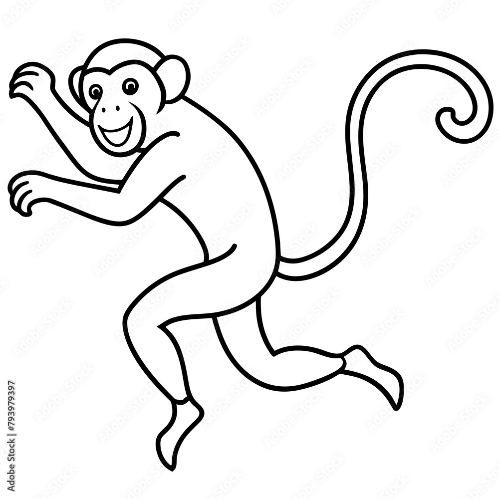naughty monkey vector illustration naughty monkey vector illustration