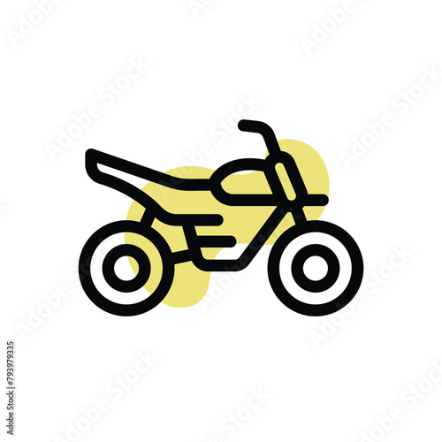 Dirt Bike vector icon