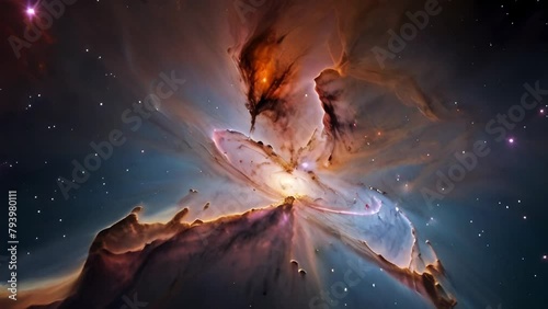 Flying through the Orion Nebula